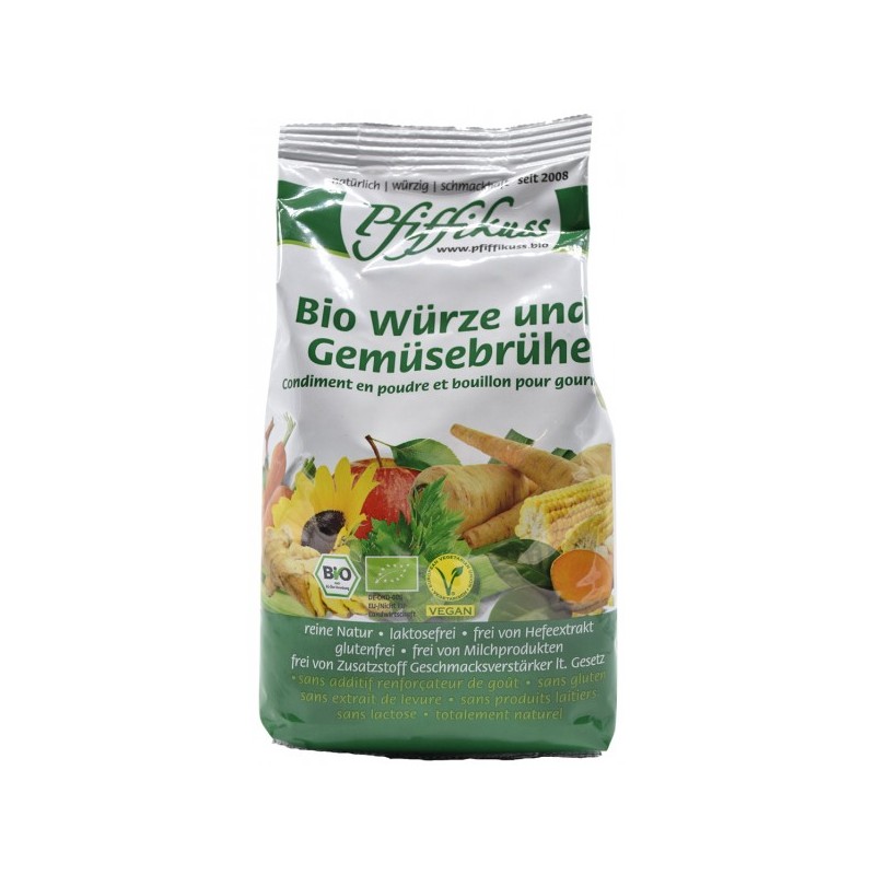 Bio-Würze u. Gemüsebrühe Pfiffikuss, 450g Beutel