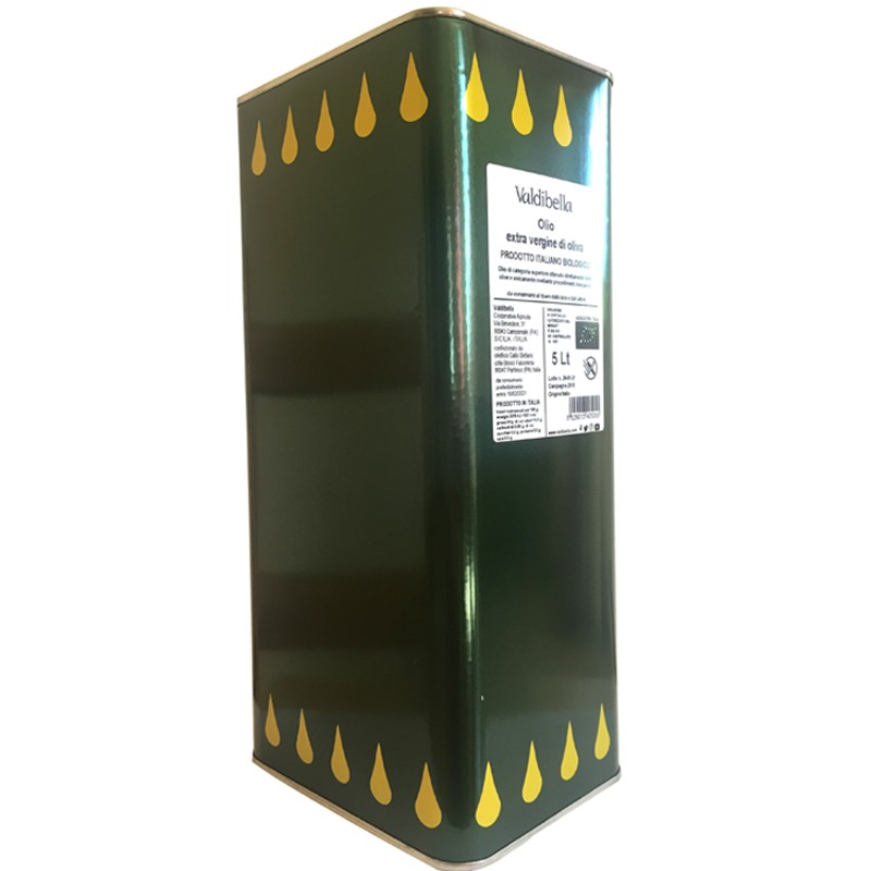 Oliven&ouml;l extra vergine aus Sizilien, Cooperative Valdibella, 3 Liter 2025