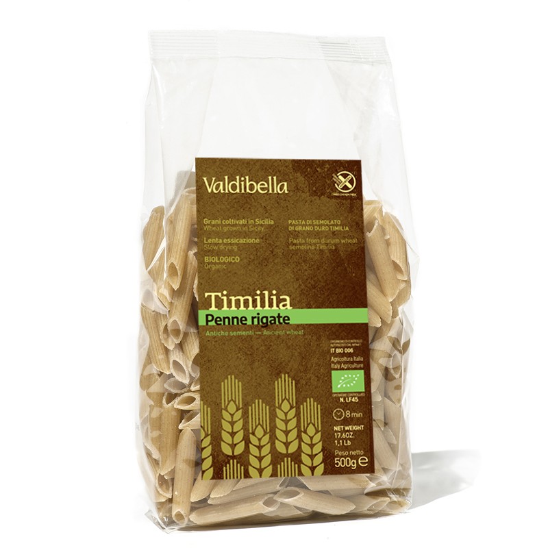 Timilia (Urkorn) Penne aus Sizilien, 500g Timilia (Urkorn) Penne aus Sizilien, 500g