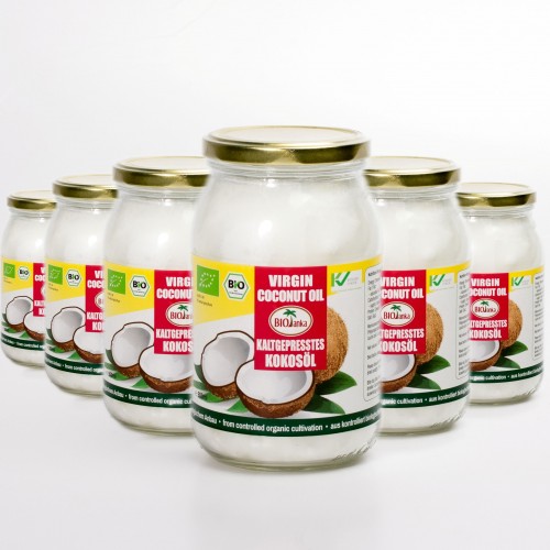 Kokosöl, Rohkost, 6x 900ml aus Sri Lanka
