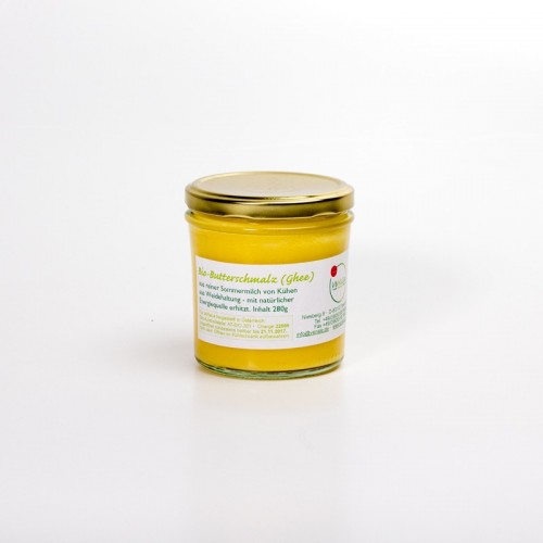 Bio Butterschmalz (Ghee) aus der Sommermilch, 250g